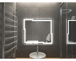 Зеркало в ванную комнату с подсветкой Лавелло 70х80 см